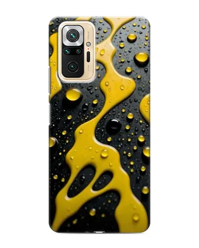 Чехол для Xiaomi Redmi Note 10 Pro с картинкой «Жидкое желтое золото»