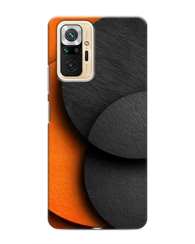 Чехол для Xiaomi Redmi Note 10 Pro с картинкой «Геометрия оранжевых кругов»