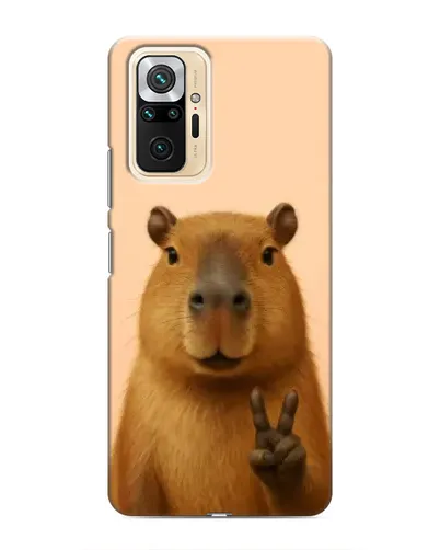 Чехол для Xiaomi Redmi Note 10 Pro с картинкой «Капибара виктория»