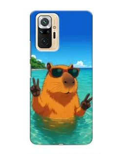 Чехол для Xiaomi Redmi Note 10 Pro с картинкой «Морская капибара» Чехол для Xiaomi Redmi Note 10 Pro с картинкой «Морская капибара»