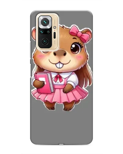 Чехол для Xiaomi Redmi Note 10 Pro с картинкой «Девочка капибара»