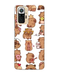 Чехол для Xiaomi Redmi Note 10 Pro с картинкой «Стикерпак с капибарами» Чехол для Xiaomi Redmi Note 10 Pro с картинкой «Стикерпак с капибарами»