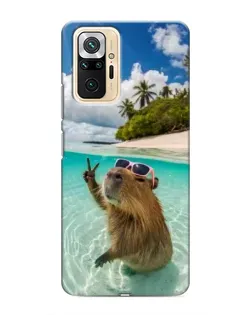 Чехол для Xiaomi Redmi Note 10 Pro с картинкой «Капибара на море» Чехол для Xiaomi Redmi Note 10 Pro с картинкой «Капибара на море»