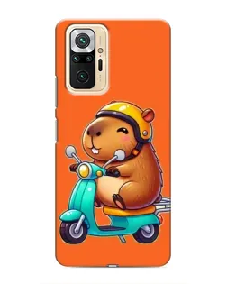 Чехол для Xiaomi Redmi Note 10 Pro с картинкой «Капибара на скутере» Чехол для Xiaomi Redmi Note 10 Pro с картинкой «Капибара на скутере»