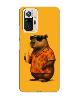 Чехол для Xiaomi Redmi Note 10 Pro с картинкой «Капибара на отдыхе» Чехол для Xiaomi Redmi Note 10 Pro с картинкой «Капибара на отдыхе»