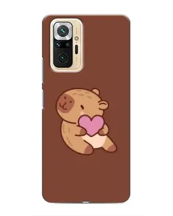 Чехол для Xiaomi Redmi Note 10 Pro с картинкой «Капибара с сердцем» Чехол для Xiaomi Redmi Note 10 Pro с картинкой «Капибара с сердцем»