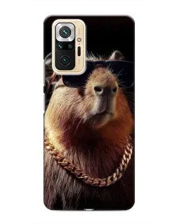 Чехол для Xiaomi Redmi Note 10 Pro с картинкой «Капибара золотая цепь» Чехол для Xiaomi Redmi Note 10 Pro с картинкой «Капибара золотая цепь»
