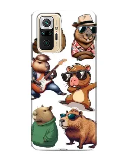 Чехол для Xiaomi Redmi Note 10 Pro с картинкой «Крутые капибары музыканты» Чехол для Xiaomi Redmi Note 10 Pro с картинкой «Крутые капибары музыканты»