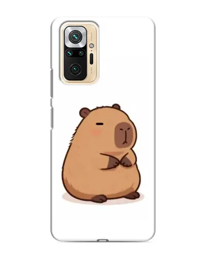 Чехол для Xiaomi Redmi Note 10 Pro с картинкой «Толстенькая капибара»