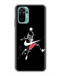 Чехол для Xiaomi Redmi Note 10 с картинкой «Jordan Jumpman»