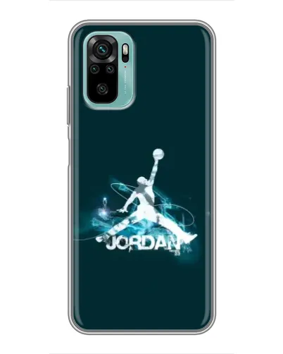Чехол для Xiaomi Redmi Note 10 с картинкой «Jordan Blue Fire» Чехол для Xiaomi Redmi Note 10 с картинкой «Jordan Blue Fire»