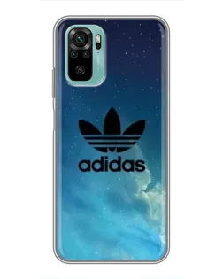 Чехол для Xiaomi Redmi Note 10 с картинкой «Adidas Stone Logo»