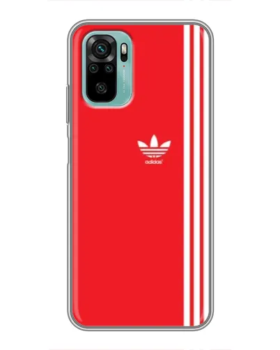 Чехол для Xiaomi Redmi Note 10 с картинкой «Красный минимализм Adidas» Чехол для Xiaomi Redmi Note 10 с картинкой «Красный минимализм Adidas»
