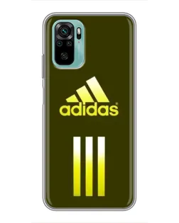 Чехол для Xiaomi Redmi Note 10 с картинкой «Оливковый градиент Adidas»