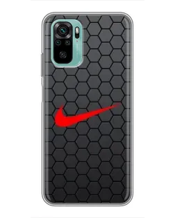 Чохол для Xiaomi Redmi Note 10 з картинкою «Nike — карбонова сітка» Чохол для Xiaomi Redmi Note 10 з картинкою «Nike — карбонова сітка»