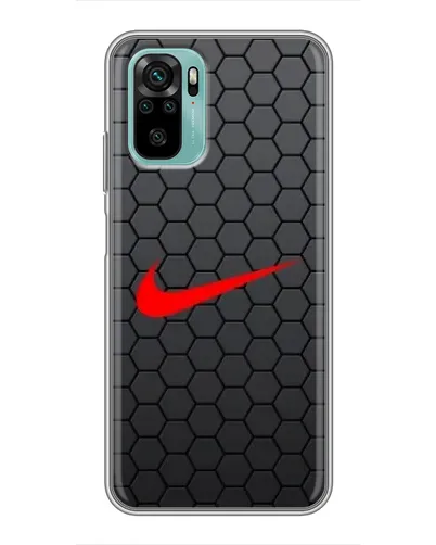 Чехол для Xiaomi Redmi Note 10 с картинкой «Nike — карбоновая сетка» Чехол для Xiaomi Redmi Note 10 с картинкой «Nike — карбоновая сетка»