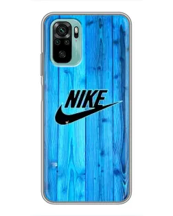 Чехол для Xiaomi Redmi Note 10 с картинкой «Голубое дерево Nike»