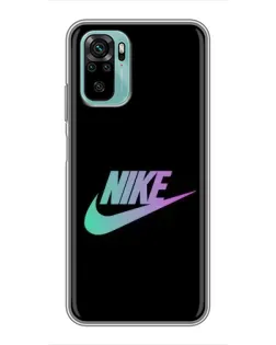 Чехол для Xiaomi Redmi Note 10 с картинкой «Nike — городская ночь»