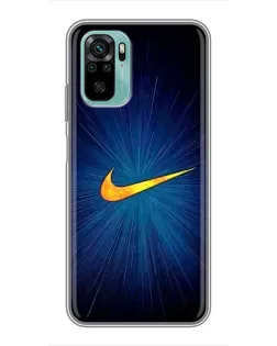 Чохол для Xiaomi Redmi Note 10 з картинкою «Синій пульс Nike»