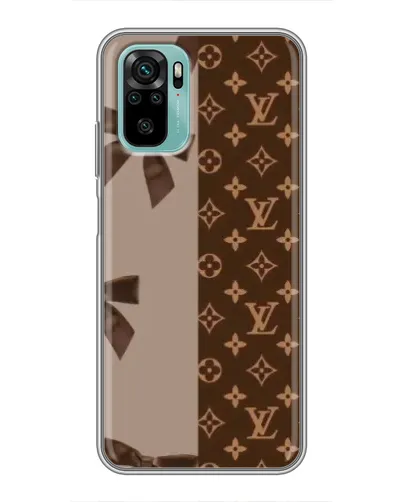 Чехол для Xiaomi Redmi Note 10 с картинкой «Louis Vuitton — банты»