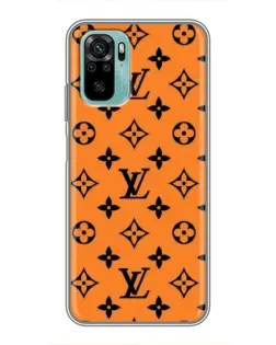 Чехол для Xiaomi Redmi Note 10 с картинкой «Оранжевый стиль LV»