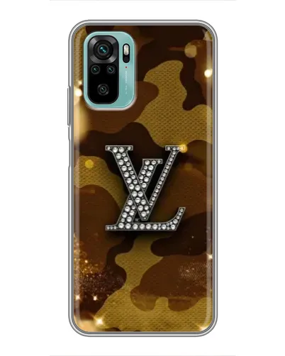 Чехол для Xiaomi Redmi Note 10 с картинкой «Камуфляжный Louis Vuitton»
