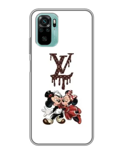 Чехол для Xiaomi Redmi Note 10 с картинкой «LV и Микки Маус»
