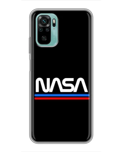 Чехол для Xiaomi Redmi Note 10 с картинкой «NASA — классика Red Blue» Чехол для Xiaomi Redmi Note 10 с картинкой «NASA — классика Red Blue»