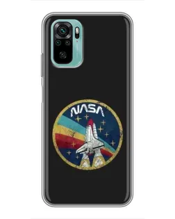 Чохол для Xiaomi Redmi Note 10 з картинкою «NASA — емблема місії» Чохол для Xiaomi Redmi Note 10 з картинкою «NASA — емблема місії»