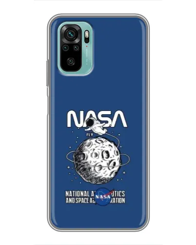 Чехол для Xiaomi Redmi Note 10 с картинкой «NASA — лунная миссия» Чехол для Xiaomi Redmi Note 10 с картинкой «NASA — лунная миссия»