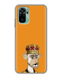 Чохол для Xiaomi Redmi Note 10 з картинкою «Золота мавпа Bored Ape»