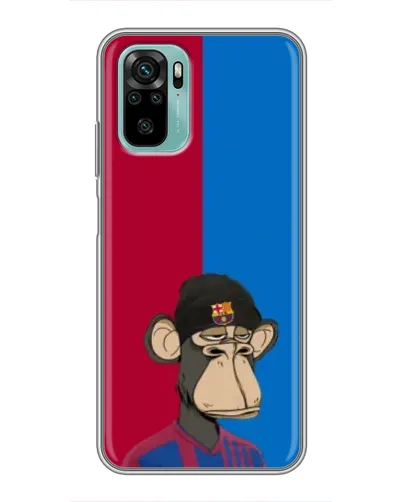 Чехол для Xiaomi Redmi Note 10 с картинкой «Bored Ape — фанат Барсы» Чехол для Xiaomi Redmi Note 10 с картинкой «Bored Ape — фанат Барсы»