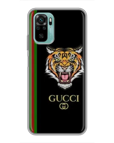 Чехол для Xiaomi Redmi Note 10 с картинкой «Тигр Gucci»