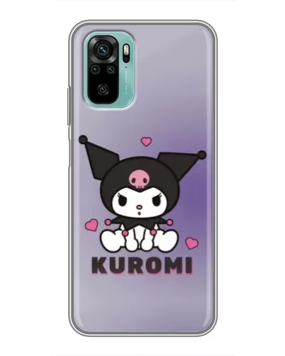 Чохол для Xiaomi Redmi Note 10 з картинкою «Kuromi — фіолетовий арт»