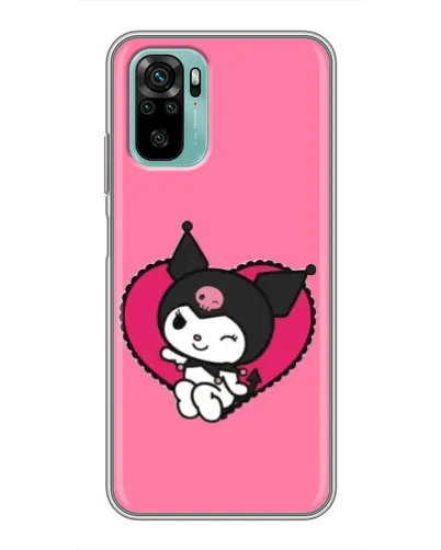 Чохол для Xiaomi Redmi Note 10 з картинкою «Kuromi — любов у серці»