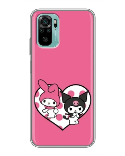 Чохол для Xiaomi Redmi Note 10 з картинкою «Kuromi та My Melody»