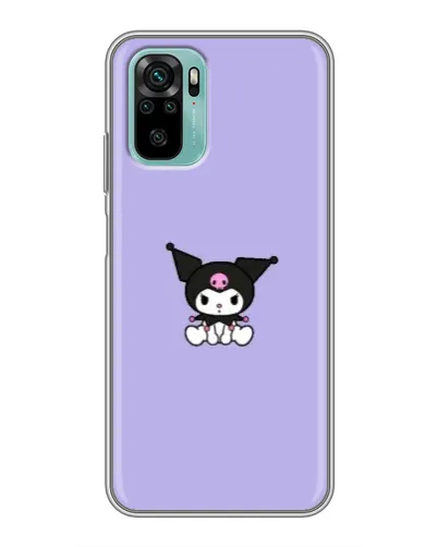 Чохол для Xiaomi Redmi Note 10 з картинкою «Kuromi — фіолетовий мінімалізм»