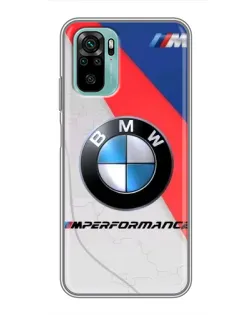 Чохол для Xiaomi Redmi Note 10 з картинкою «BMW Performance стиль» Чохол для Xiaomi Redmi Note 10 з картинкою «BMW Performance стиль»