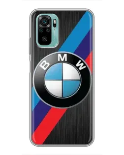 Чехол для Xiaomi Redmi Note 10 с картинкой «BMW M-stripes стиль»