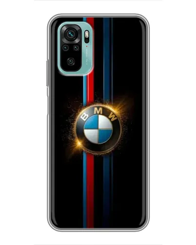 Чехол для Xiaomi Redmi Note 10 с картинкой «BMW M-Power неон»