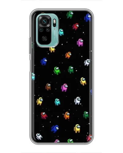 Чехол для Xiaomi Redmi Note 10 с картинкой «Экипаж Among Us»