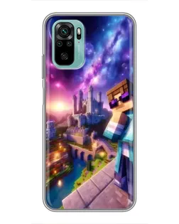 Чохол для Xiaomi Redmi Note 10 з картинкою «Стів та космос» Чохол для Xiaomi Redmi Note 10 з картинкою «Стів та космос»