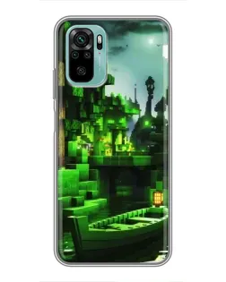 Чохол для Xiaomi Redmi Note 10 з картинкою «Minecraft лісовий пейзаж» Чохол для Xiaomi Redmi Note 10 з картинкою «Minecraft лісовий пейзаж»