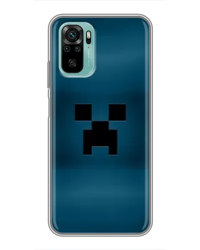 Чехол для Xiaomi Redmi Note 10 с картинкой «Крипер текстура»