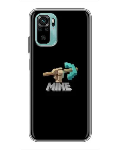 Чехол для Xiaomi Redmi Note 10 с картинкой «Алмазная кирка»