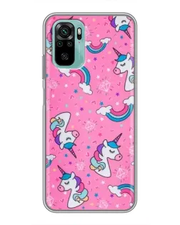 Чехол для Xiaomi Redmi Note 10 с картинкой «Unicorn паттерн розовый» Чехол для Xiaomi Redmi Note 10 с картинкой «Unicorn паттерн розовый»