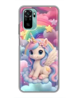 Чехол для Xiaomi Redmi Note 10 с картинкой «Маленький единорог» Чехол для Xiaomi Redmi Note 10 с картинкой «Маленький единорог»