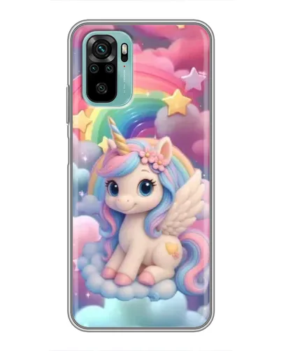 Чехол для Xiaomi Redmi Note 10 с картинкой «Маленький единорог»