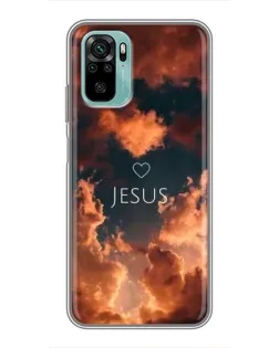 Чехол для Xiaomi Redmi Note 10 с картинкой «Сияние Имени Jesus»
