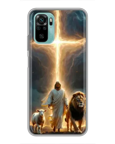 Чехол для Xiaomi Redmi Note 10 с картинкой «Лев Иуды и Свет» Чехол для Xiaomi Redmi Note 10 с картинкой «Лев Иуды и Свет»